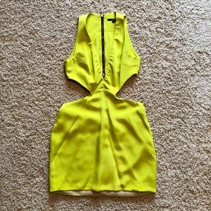 Lime Green Naven Mini Dress